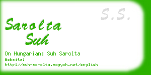 sarolta suh business card